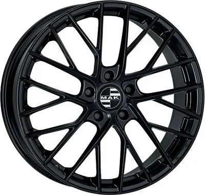 Productafbeelding van Litá velg, merk MAK, model MONACO, afmetingen 8.5x19 inch, steek 5x130, offset 52, kleur: glanzend zwart