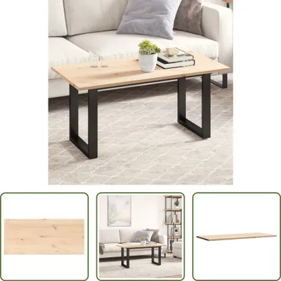 Produktbild von The Living Store Tischplatte 100x50x1,7 cm Rechteckig Massivholz Kiefer
