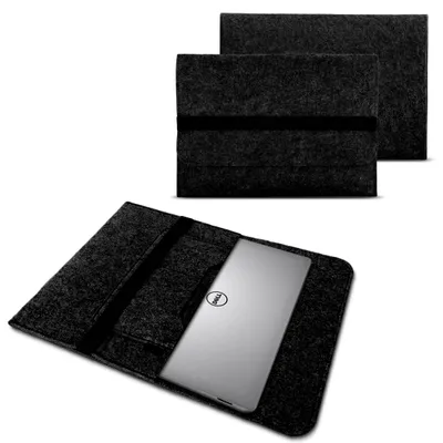Produktbild von Schutz Tasche Dell Latitude 7310 7410 7400 7300 Laptop Hülle Filz Sleeve CaseFarben:Dunkel Grau