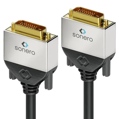 Image de Câble SONERO DVI Premium, 3 m, Dual Link, mâle/mâle (24+1)