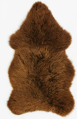 Produktbild von Echtes Öko Schaffell Naturbraun, Hellbraun (Grizzly), 90–110 cm