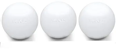Jonglierball-Set 67 mm, teilweise mit Sand gefüllt, TPU, weiß