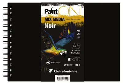 Produktbild von Clairefontaine 975942C, Kunstdruckpapierblock, 250 g/m², 30 Blätter