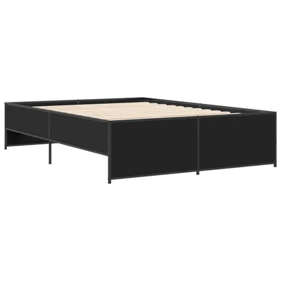 Produktbild von Bettgestell Schwarz 120x190 cm Holzwerkstoff und Metall