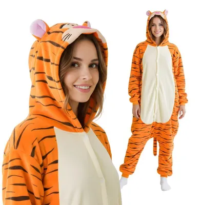 Obrázek produktu pro Onesie Kigurumi Pyžamo Tygr Převlek Kostým XXL: 185 - 195cm
