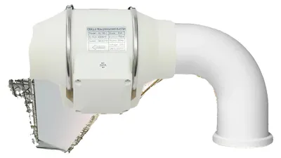 Image de Ventilateur d'extraction, 220 V, 28 W, 2 600 tr/min, débit d'air de 220 m³/h, niveau sonore de 50 dB