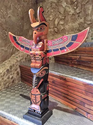 Produktbild von Totempfahl Wappenpfahl Marterpfahl Totem Pole Totem Stake 50 cm