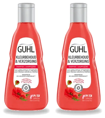Zdjęcie produktu dla 2 sztuki szamponu Guhl Farbschutz & Pflege, 250 ml - zestaw ekonomiczny