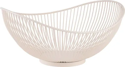Produktbild von APS 30429 Korb SVART, Metall, 29,5 x 25,5 cm, Höhe 13,5 cm, weiß
