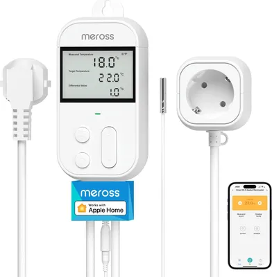 Zdjęcie produktu dla Meross Temperaturregler Smart Thermostat Steckdose DIGITAL WLAN WiFi HomeKit smart