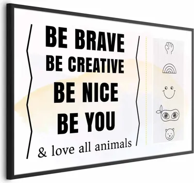 Produktbild von Posterpapier Poster - Be Yourself 60x40 cm Text m-A-0833-ao-a
