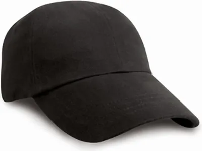 Produktbild von Result Headwear RC024X | Low Profile Heavy Brushed Baumwolle Cap / Kappe / Mütze / Hut - Farbe: Black - Größe: One Size