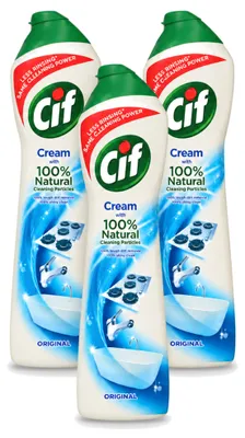 Produktbild von 3 x Cif Scheuermilch Bad & Küche Original - 500 ml - Vorteilspackung - 3 Stücke