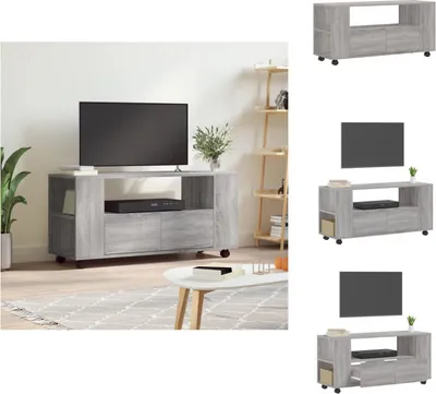 Produktbild von vidaXL TV-Schrank Grau Sonoma 102x34,5x43 cm Holzwerkstoff -  TV-Möbel