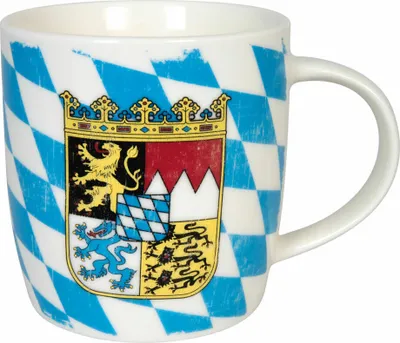Immagine prodotto di Könitz Becher Vintage Flag Bayern, Tasse, Kaffeebecher, New Bone China, Bunt, 350 ml, 11 7 275 2655