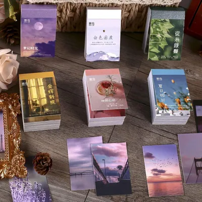 Obrázek produktu pro Sada samolepek ve stylu washi pro scrapbooking, 300 samolepících dekorativních nálepek, vhodné pro bullet journaly a zápisníky