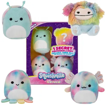 Produktbild von Squishville Mini Plüschtier Kuscheltier Squishmallow 4-pack Tie-Dye Squad