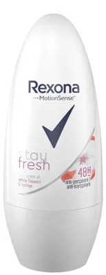 Produktbild von Rexona Deo roll-on 50ml stay fresh white flowers and lychee