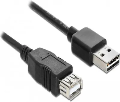 Productafbeelding van Delock 83370 USB Verl. Delock A -> A St/Bu 1.00m sw Easy USB