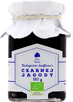 Zdjęcie produktu dla KONFITURA JAGODOWA180 g - DARY NATURY