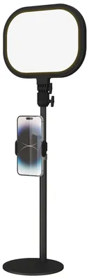 Zdjęcie produktu dla Lampa biurkowa LED - Regulowana lampa stołowa z 5 trybami kolorystycznymi | Kolor: Czarny | Wymiary: 23x23x65 cm