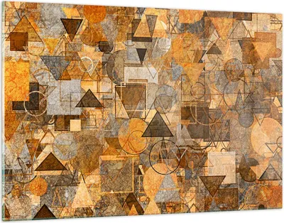 Produktbild von Bilder auf glas - Abstraktion modern - 120x80cm - Glasbilder - Wandbilder - Kunstdruck - zum Aufhängen bereit - Wanddekoration aus Glas - Glas Bilder - Wandbild auf Glas - Einteilig - GAA120x80-4021