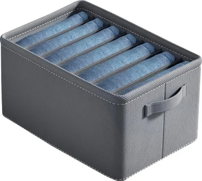 Produktbild von EDIBAZZAR | Kleiderorganizer starr grau für Schrankbox