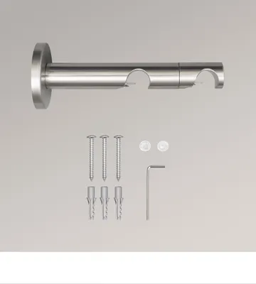 Produktbild von LYSEL® Doppelträger offen Topaz für Stangen Ø 16mm Edelstahl-Optik