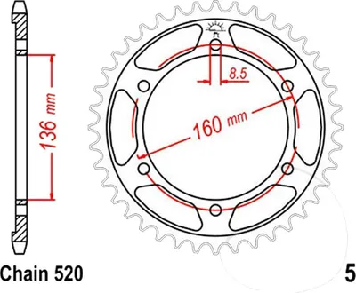 Image de ESJOT Kettenrad "32050"
520