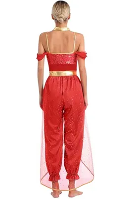 Immagine prodotto di Elegante costume da principessa araba per donna taglia S - Abito da favola orientale | Perfetto per Halloween, carnevale e feste cosplay