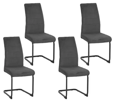 Produktbild von Schwingstuhl SallyP Cordstoff Grau