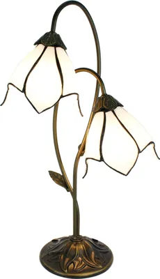 Obrázek produktu pro Clayre & Eef 5LL-6256 Stolní lampa Tiffany 35x18x61 cm E14-max 2x25W hnědá