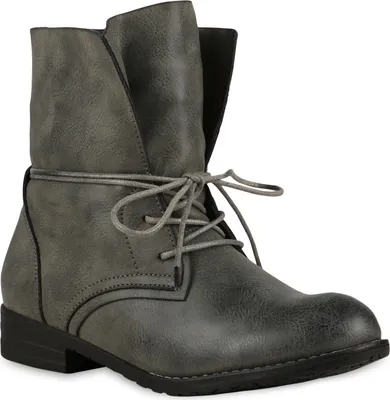 A single gray boot is shown against a white background.