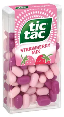 Produktbild von Open Food 8000500167045, Palmöl, 54 g, D, e162, e296, e330, e334, e414, e903, Strawberry, E296, Lemon Juice, E414, E330, Juice, Starch, Fruit Juice, Maltodextrin, Glazing..., 1676 kJ