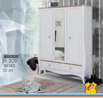 Produktbild von Möbel Jugendzimmer Schrank Regal Holz Schlafzimmer Kleiderschrank