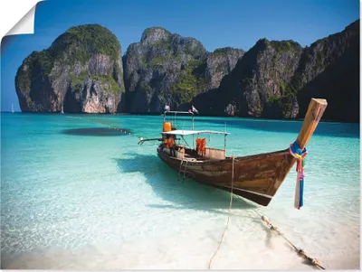 Produktbild von ARTland Poster Maya Bay, Koh Phi Phi Leh, Thailand Größe: 60x45 cm