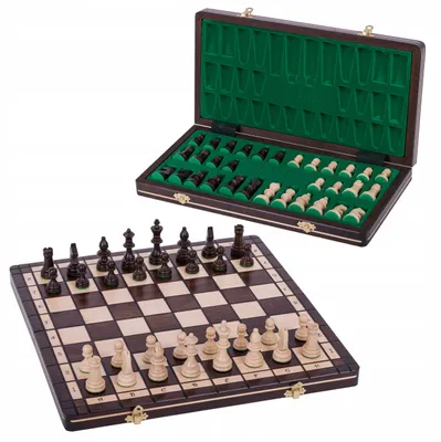 Produktbild von Square Holzschachspiel Champion Merkury Traditionell 39x39 cm