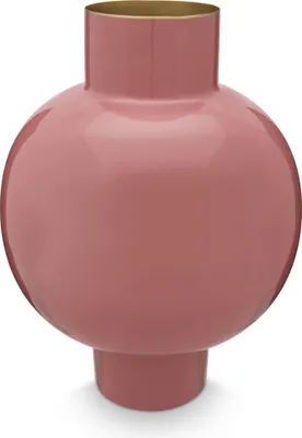 Produktbild von PIP STUDIO Vase Metal groß pink 31,5 x 42 cm