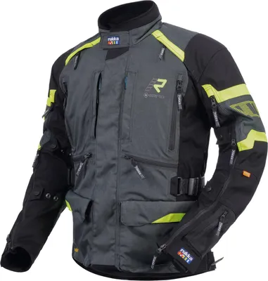 Produktbild von Rukka Madagasca-R Motorrad Textiljacke, anthrazit/schwarz/gelb, 50