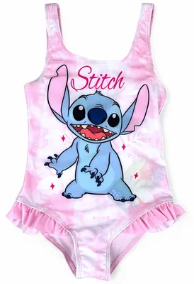 Produktbild von Badeanzug Disney Stitch mit Rüschen Rosa 98-104 cm