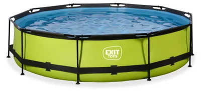 Produktbild von EXIT Lime Rahmenpool ø360, Aufstellpool, mit Filterpumpe, Rund, Grün
