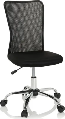 Produktbild von hjh OFFICE Kinderdrehstuhl KIDDY NET I Schreibtischstuhl für Kinder höhenverstellbar ohne Armlehnen Netzstoff