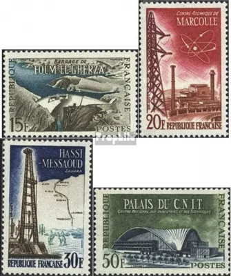 Produktbild von Briefmarken Frankreich 1959 Mi 1247-1250 (kompl.Ausg.) postfrisch Architektur