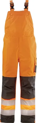 Produktbild von Warn-Winter-Wetterschutz-Latzhose ATLANTA leuchtorange/grau Größe M