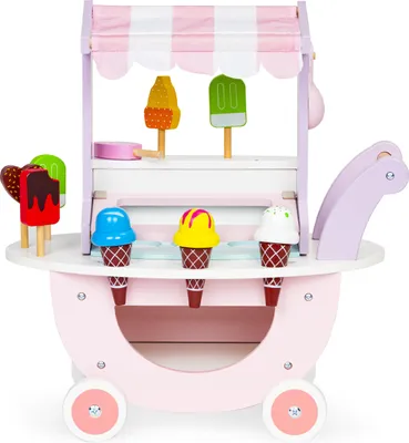 Immagine prodotto di Carretto gelateria in legno per bambini 12 pezzi