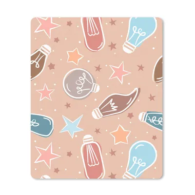 Produktbild von MuchoWow® Mauspad Mousepad Karikatur - Pastell - Lampe 30x40 cm - Mousepads - Maus Mat - Pad - Mausunterlage - Mausmatten