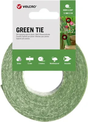 Immagine prodotto di VELCRO® Green Tie 5m nastro autoagglomerante 12 mm verde