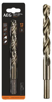 Produktbild von Metallbohrer HSS-G 12 mm 1 Stück AEG AAKHSSG12