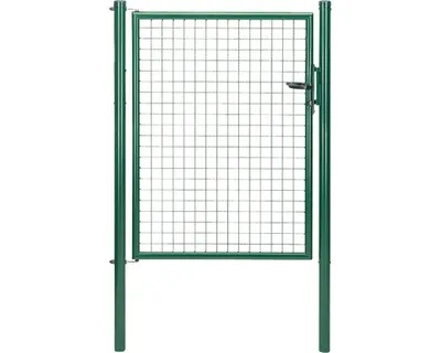 Immagine prodotto di Alberts 600228 Cancello singolo a rete ondulata, verde, larghezza 100 cm, altezza 125 cm