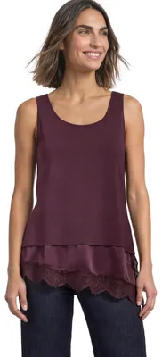 Produktbild von Street One Damen Top mit Rundhals und dekorativer Spitze